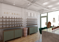 Product display area at Soveral salon