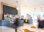 Shop and seating area at the Herbert Art Gallery, designed by Retail Experience Design