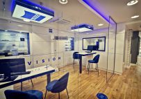 Consultation areas at Vision + Eyecare