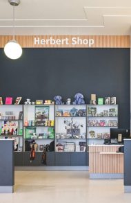 Shop display and retail area at the Herbert Art Gallery