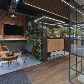 Offices, wrkspace and breakout areas at TwinGlobes, designed by Retail Experience Design