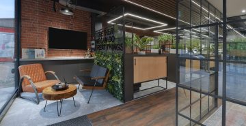 Offices, wrkspace and breakout areas at TwinGlobes, designed by Retail Experience Design