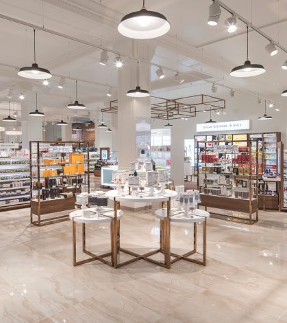 Interior of a shop designed by Retail Experience Design including product display