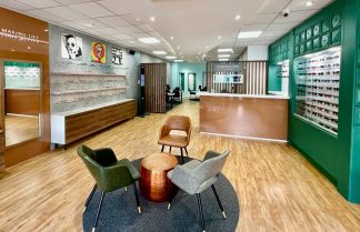 The retail space at Perspective Opticians